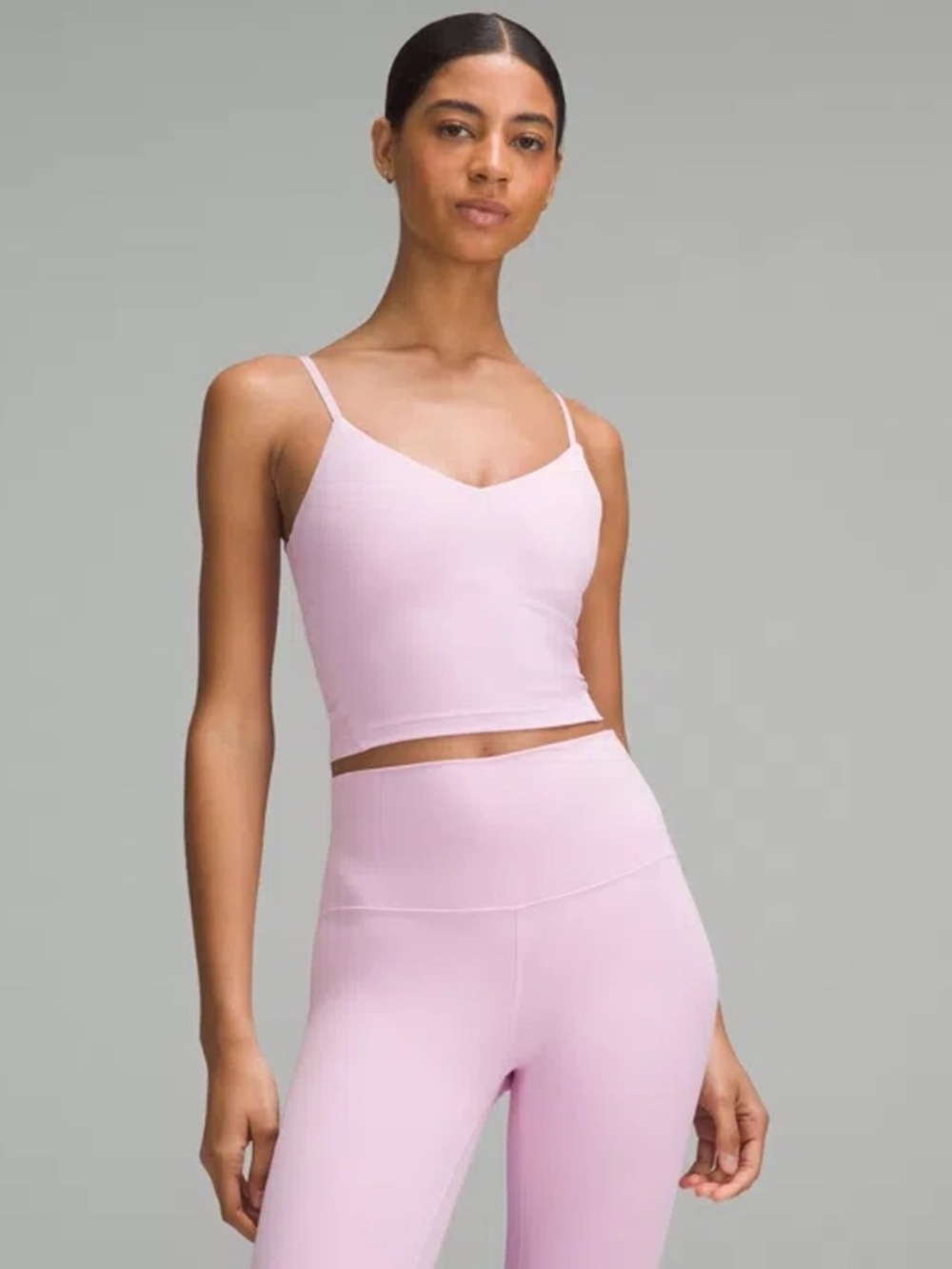 Lululemon Align Cropped Cami Tank Top Pink